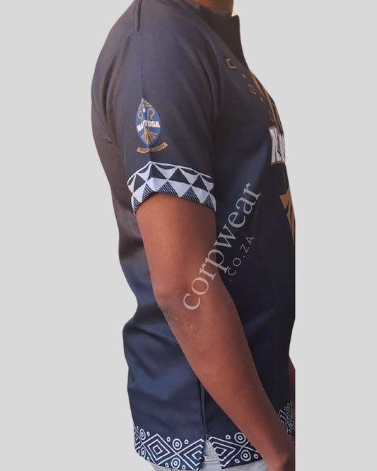 Dashiki #01 Navy Blue Garbadine