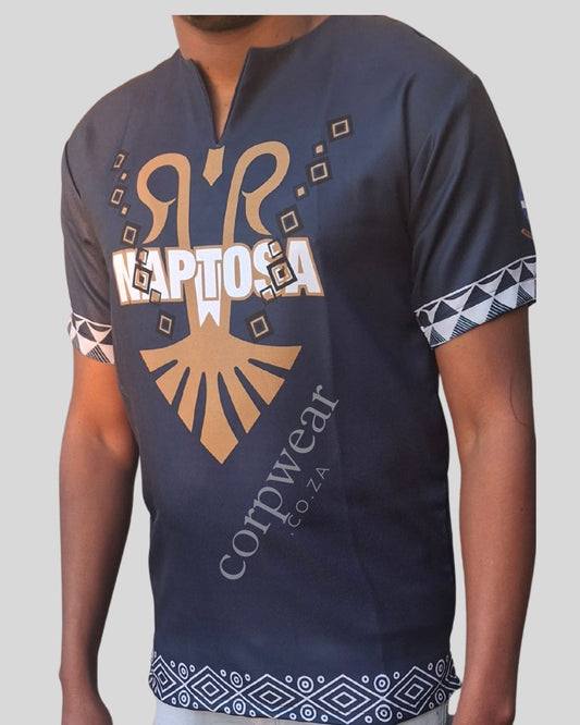 Dashiki #01 Navy Blue Garbadine